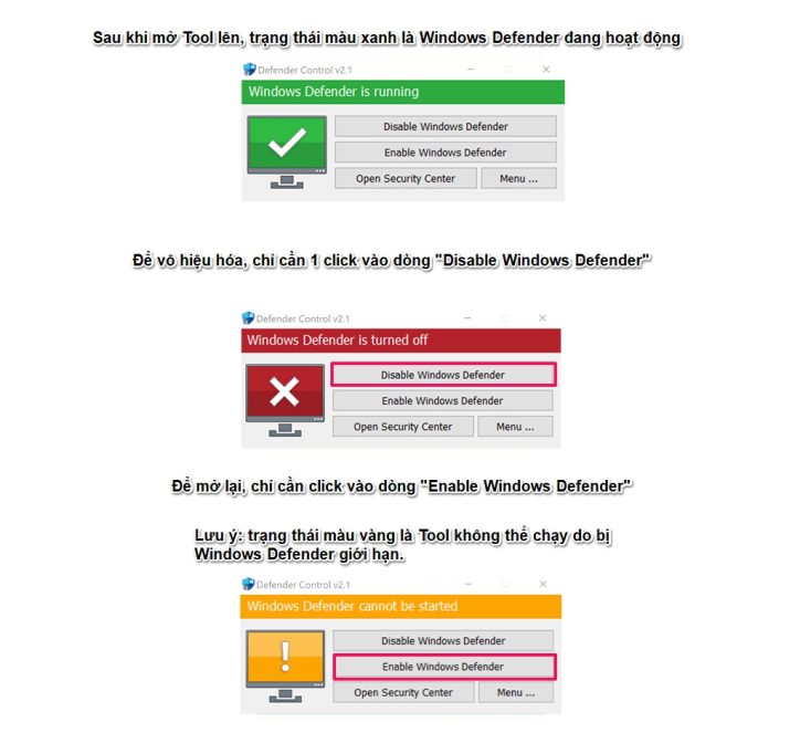 Cách tắt Windows Security và Windows Defender hoàn toàn