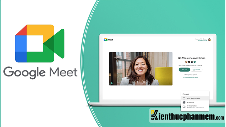 Nền tảng Google Meet cho phép người dùng tạo cuộc họp và hội thảo online một cách đơn giản