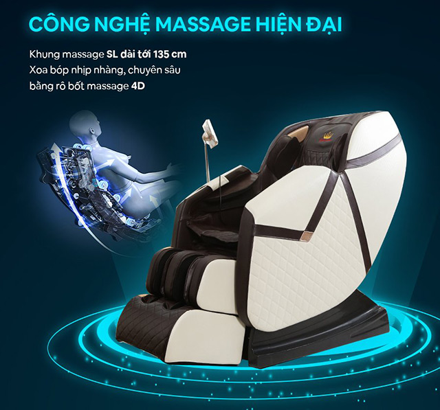 Ghế massage 4D Queen Crown QC LX3
