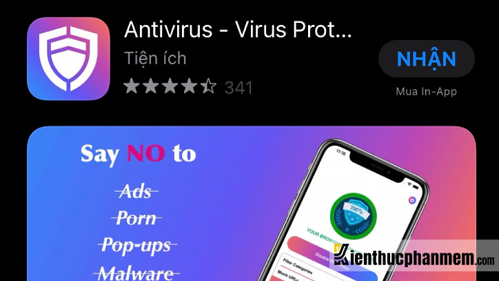Bảo vệ iPhone khỏi các phần mềm độc hại với ứng dụng Antivirus - Virus Protection