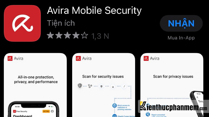 Avira Mobile Security là phần mềm quét virus iPhone được nhiều người cài đặt