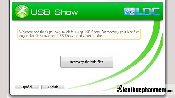 USB Show là phần mềm hiển thị file ẩn trong USB mang đến nhiều tiện ích