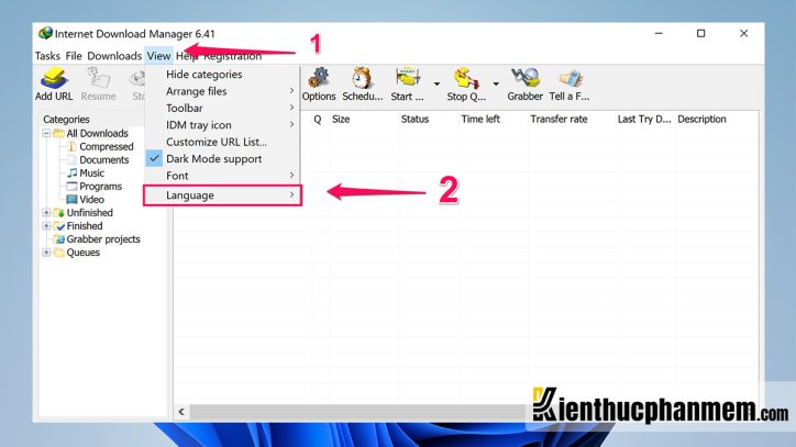 Hướng dẫn sử dụng một số tính năng của Internet Download Manager (IDM)