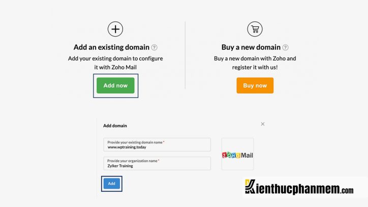 Tạo email doanh nghiệp miễn phí bằng Zoho Mail