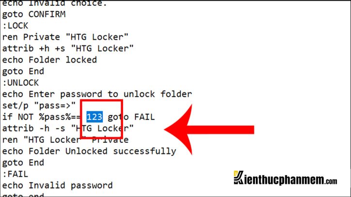 Đặt mật khẩu cho folder bằng mã lệnh