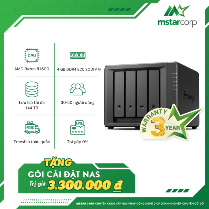Thiết bị lưu trữ NAS Synology DiskStation DS923+
