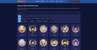 Genshinlab.Net - Website cung cấp hướng dẫn build Genshin Impact cho người mới
